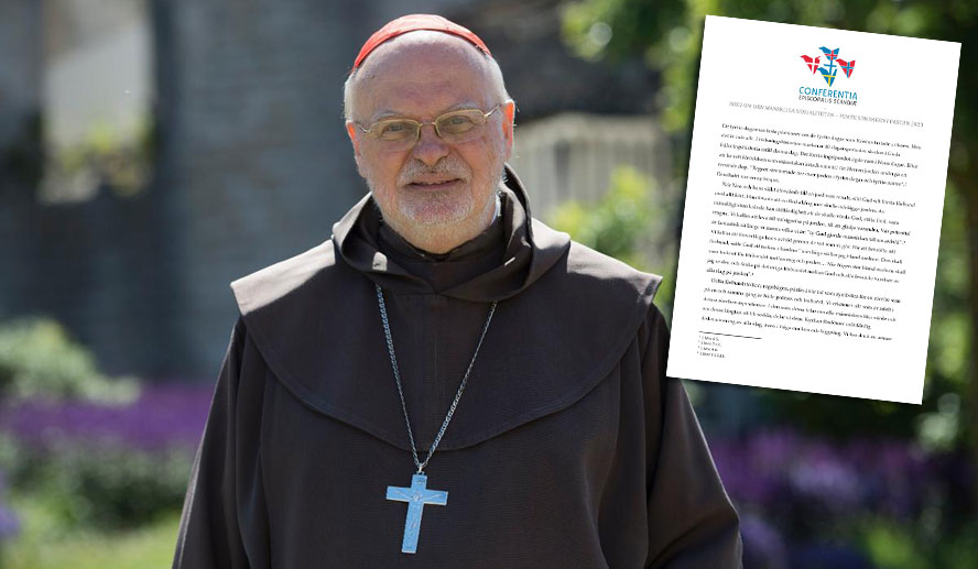 Cardinal Anders Arborelius, Bishop of Stockholm, is one of the Catholic bishops who signed the letter, which was read out in churches throughout Sweden, Finland, Denmark, and Iceland over the Easter weekend. Photo: The Catholic Church